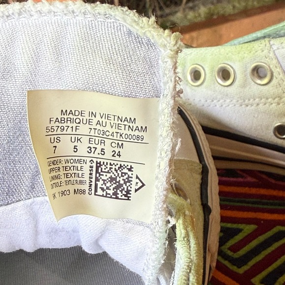 Converse Chuck Taylor All Star Madison Low White Sneakers Size Womens 7 557971F - Picture 6 of 7